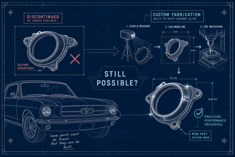 image represent custom fabricating discontinued classic car parts